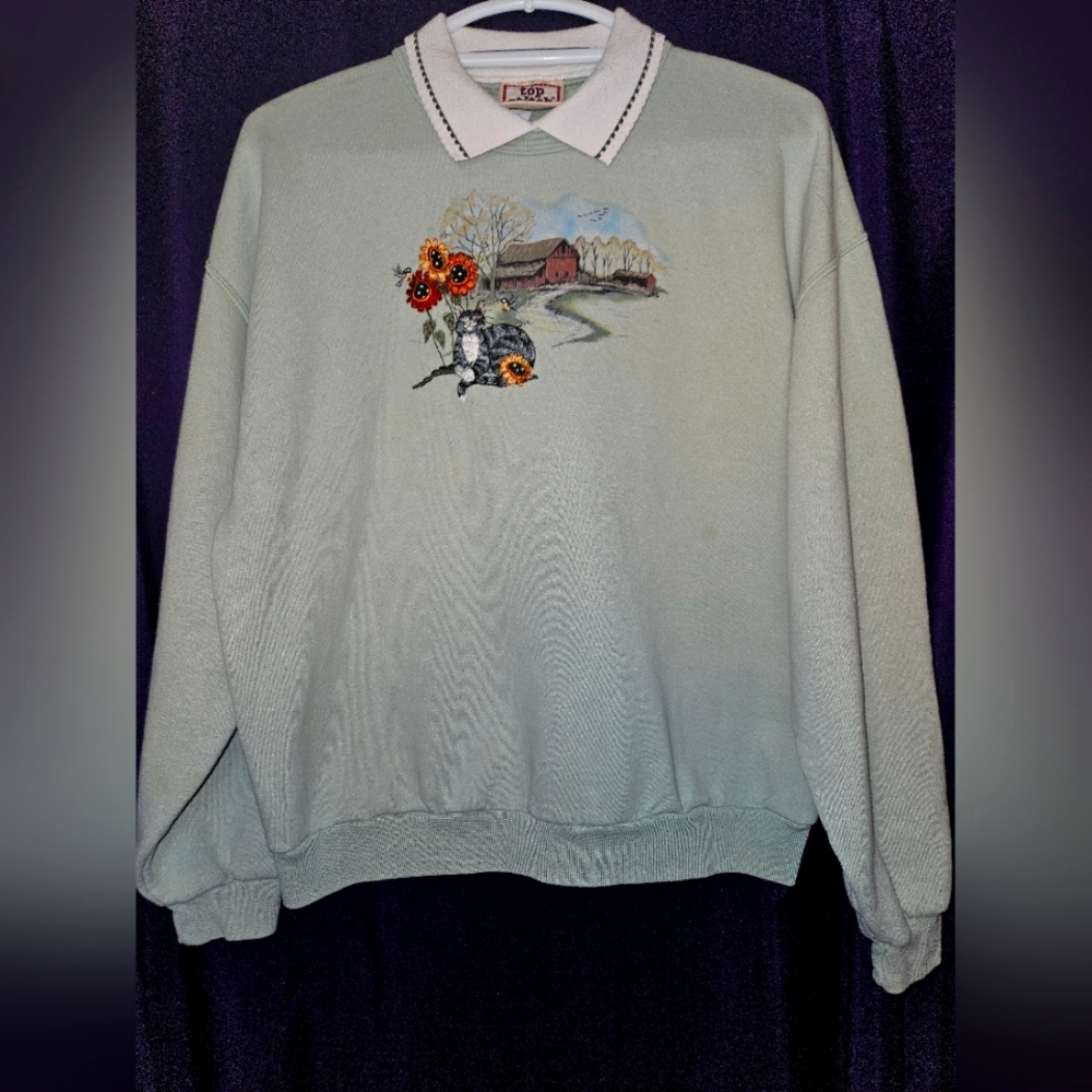Vintage Top Stitch Grandmas's Sweatshirt